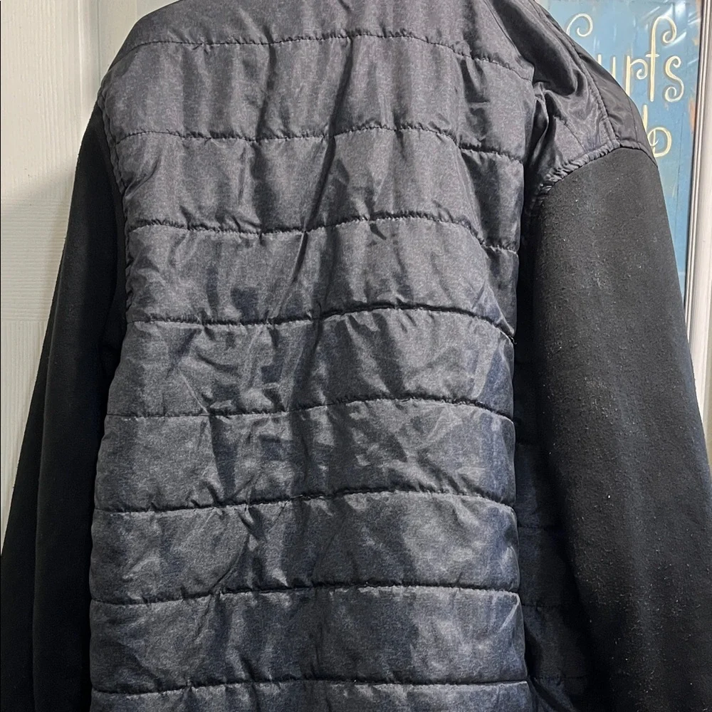 Preowned Marc Ecko Puffer Jacket Hoodie Zip Up Size Large Y2K . - Picture 9 of 13